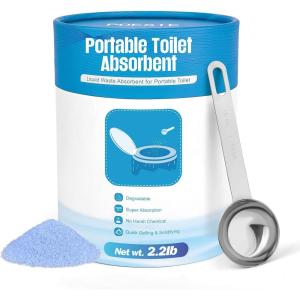 Poesie Poo Absorbent Gel Powder for Portable Toilet Camping Hiking Outdoor Portable Potty Resolution(2.2 lb)